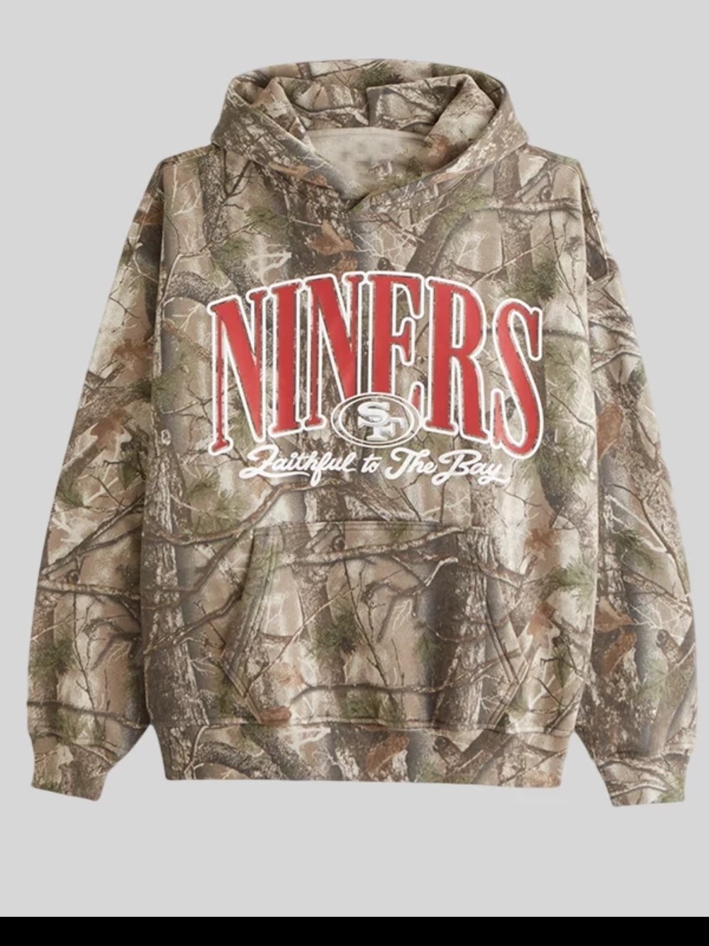 ISO Abercrombie San Francisco Niners Camo Pullover Hoodie